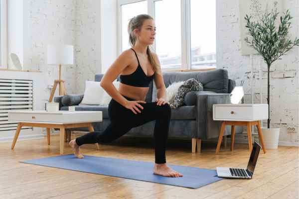 Woman exercising confidently after femiwand treatment Newbury 	