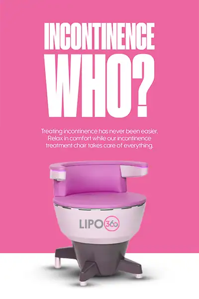 LIPO360 EMS Chair Can Help with Urinary Incontinence 2 Image of a urinary incontinence treatment seat Newbury